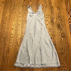 American Eagle Powder Blue Slip Maxi Dress